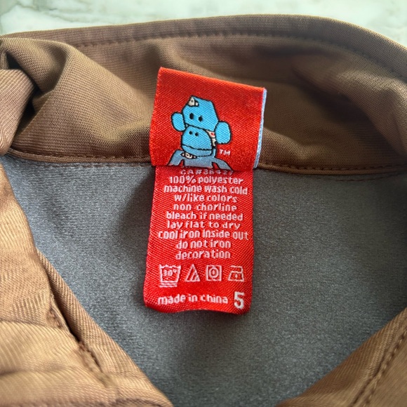 Small Paul Kids Zip-Up Brown Jacket size 5 - Picture 3 of 5